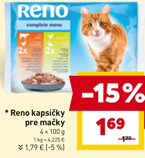 Reno kapsičky pre mačky