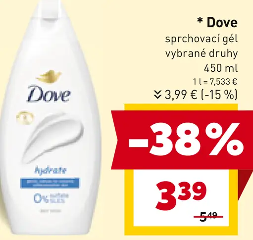 Dove sprchovací gél