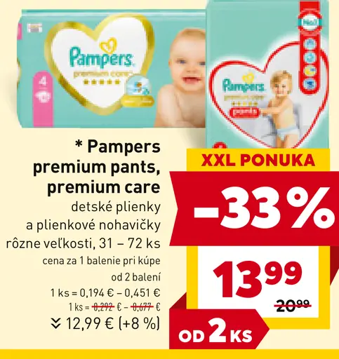 Pampers premium pants, premium care