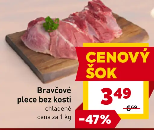 Bravčové plece bez kosti