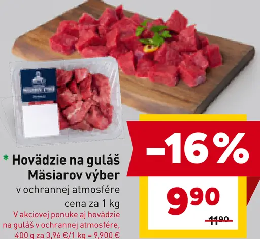 Hovädzie na guláš