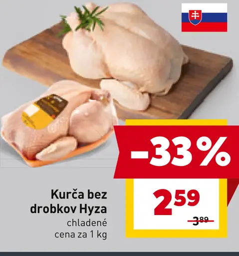 Kurča bez drobkov Hyza