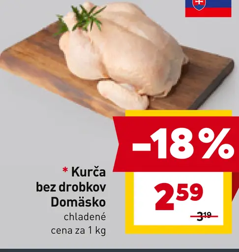 Kurča bez drobkov Domáško