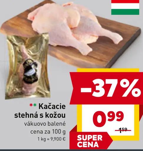 Kačacie stehná s kožou