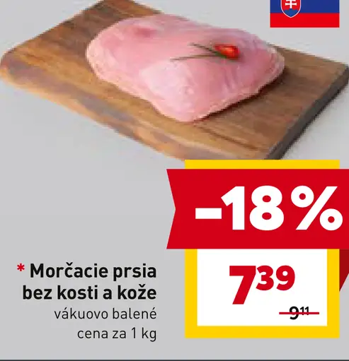 Morčacie prsia bez kosti a kože