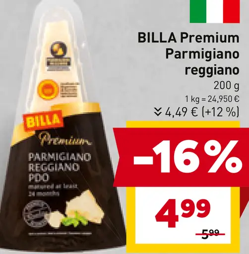 BILLA Premium Parmigiano reggiano