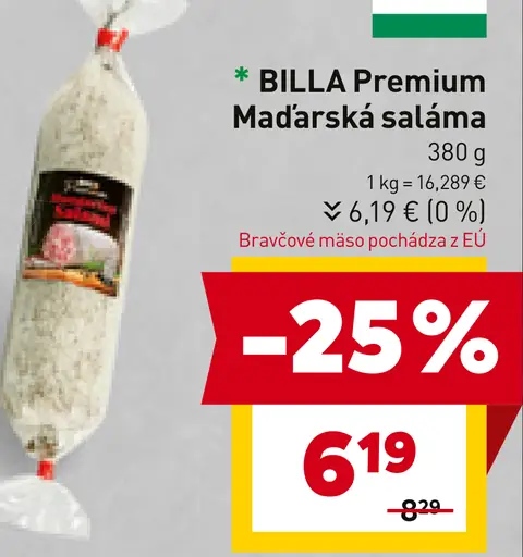 BILLA Premium Maďarská saláma