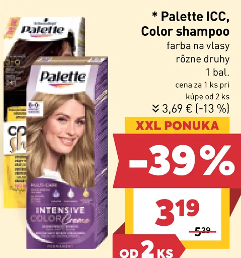 Palette ICC, Color shampoo