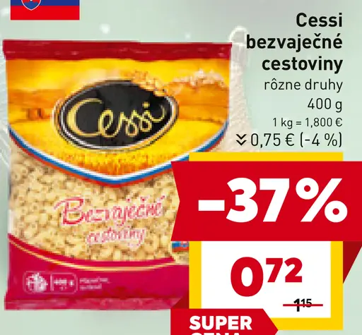 Cessi bezvaječné cestoviny