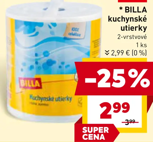 BILLA kuchynské utierky