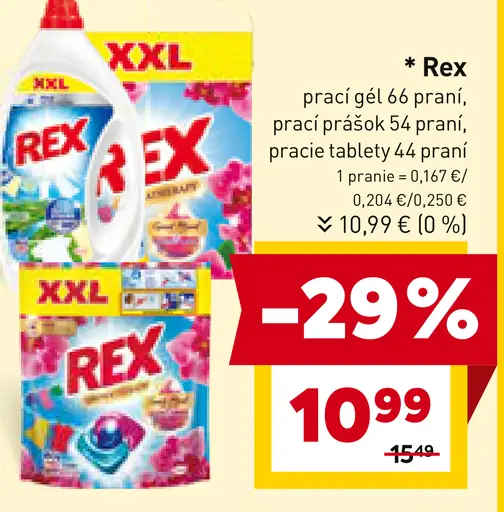 Rex prací gél