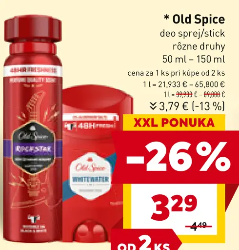 Old Spice deosprej/stick