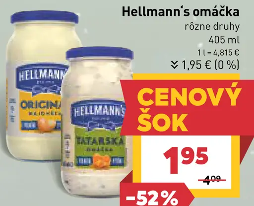 Hellmann's omáčka, Rôzne druhy