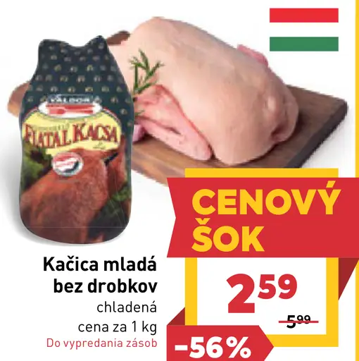 Kačička mladá bez drobkova