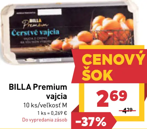 BILLA Premium vajcia