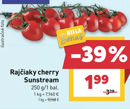 Rajčiaky cherry Sunstream