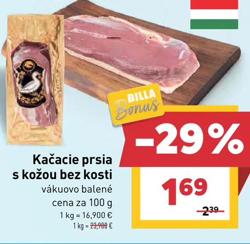 Kačacie prsia s kožou bez kosti