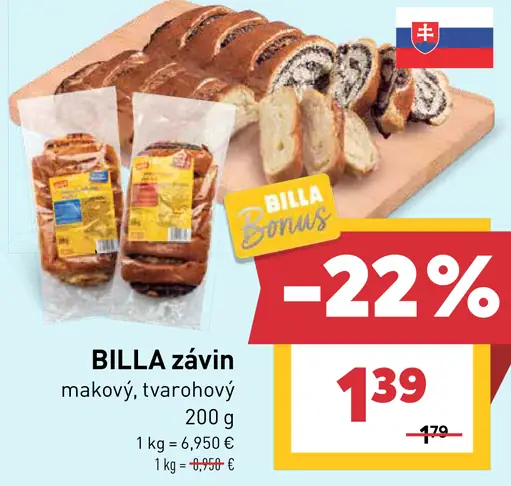 BILLA závin