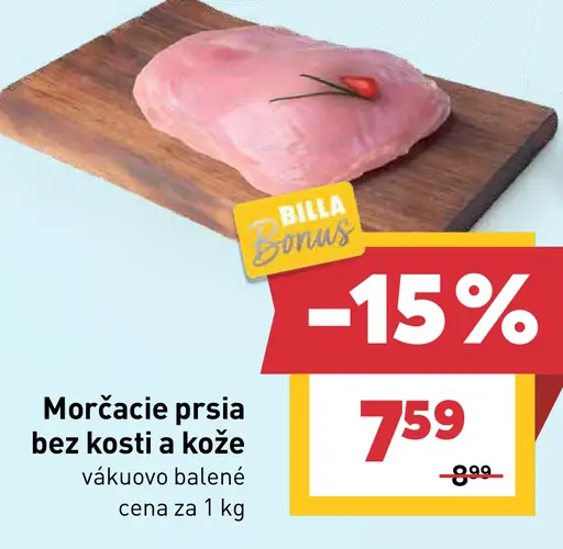 Morčacie prsia bez kosti a kože