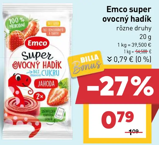 Emco Super Ovocný hadík