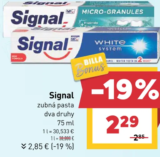 Signal zubná pasta