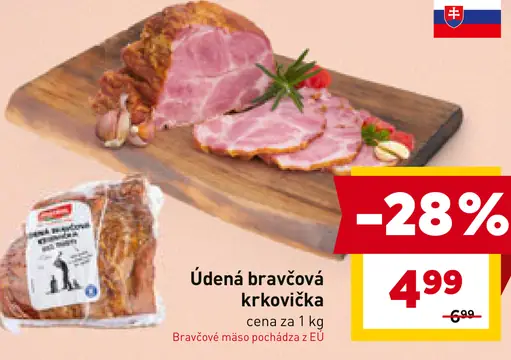 Údená bravčová krkovička