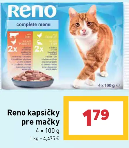 Reno kapsičky pre mačky