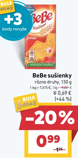 BeBe sušienky