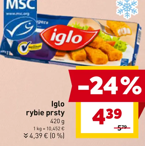 Iglo rybie prsty