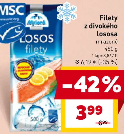 Filety z divokého lososa