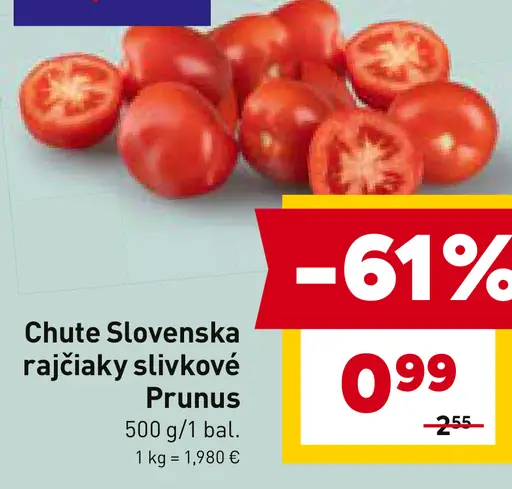 Rajčiaky slivkové Prunus