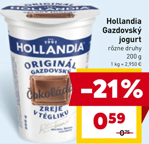 Hollandia Gazdovský jogurt