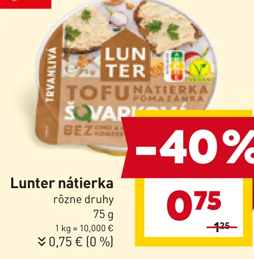 Lunter nátierka