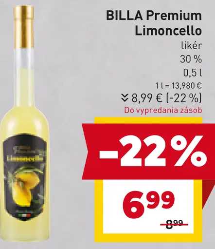 BILLA Premium Limoncello