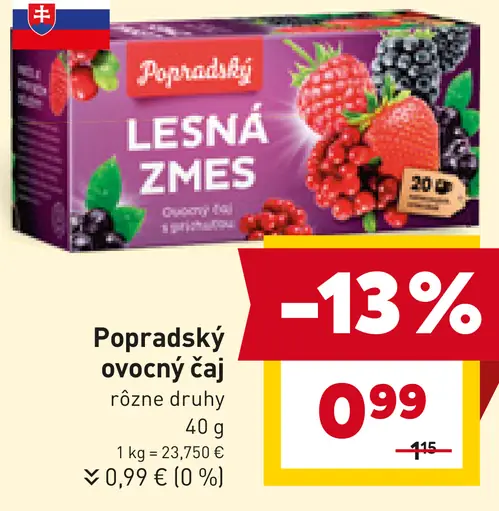 Popradský ovocný čaj - Lesná zmes