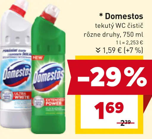 Domestos tekutý WC čistič