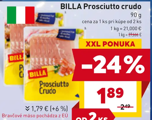 BILLA Prosciutto crudo