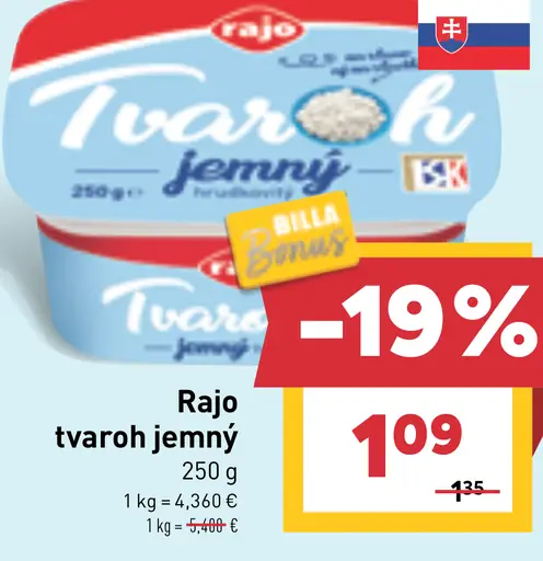 RAJO TVAROH JEMNÝ