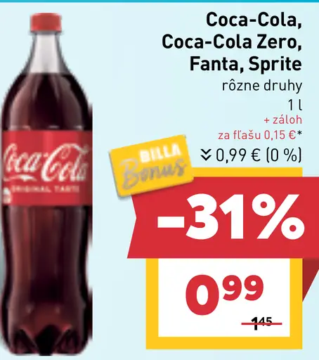 Coca-Cola, Coca-Cola Zero, Fanta, Sprite