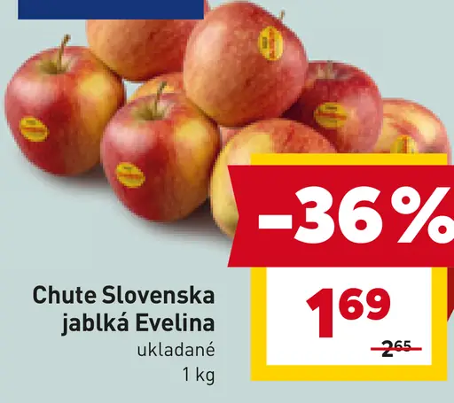 Chute Slovenska jablká Evelína