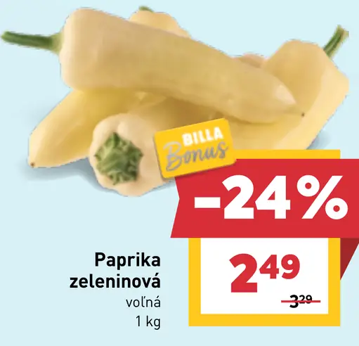 Paprika zeleninová