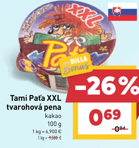 Tami Paťá XXL tvarohová pena