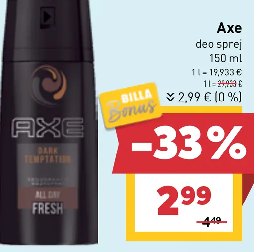 Axe deo sprej