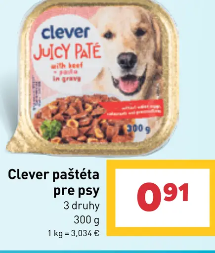 Clever paštéta pre psy