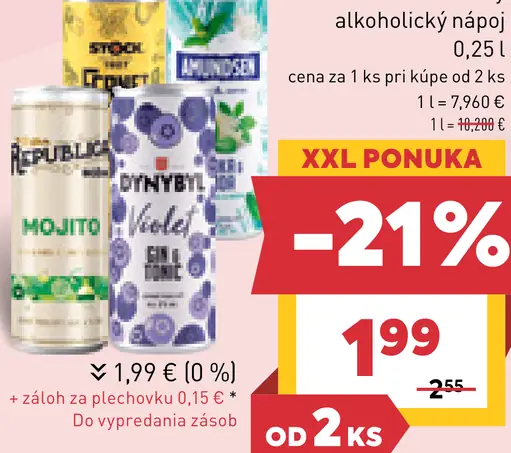 Dynybyl, Amundsen, Fernet, Božkov, Millhill alkoholicé nápoje