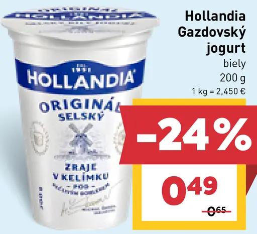 Hollandia Gazdovský jogurt