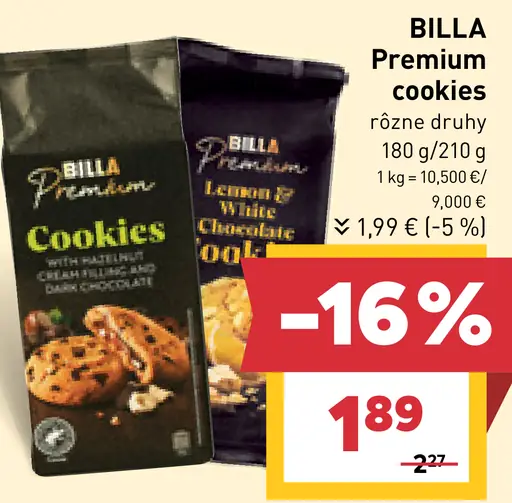 BILLA Premium cookies