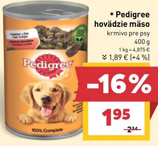 Pedigree hovädzie mäso