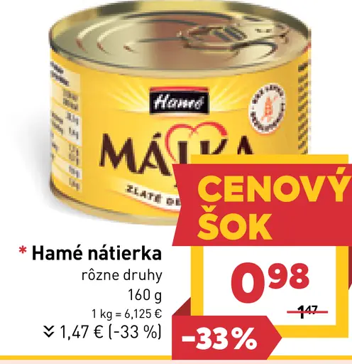 Hamé nátierka