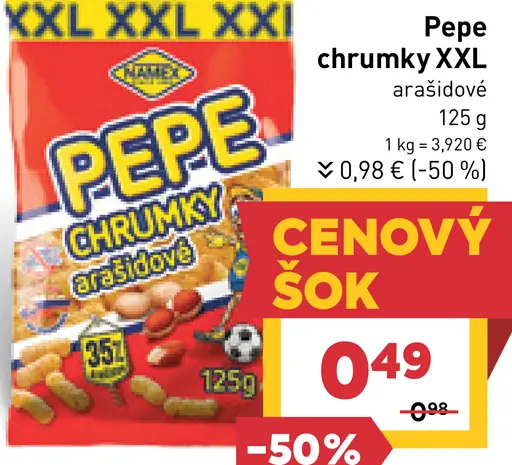 Pepe chrumky XXL